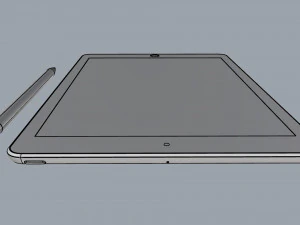ipad 9 7-inch silver 3D Model
