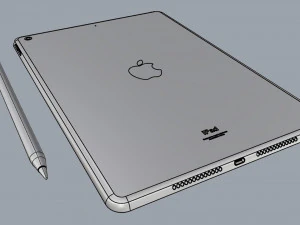 ipad 9 7-inch silver 3D Model