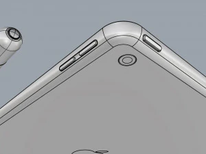 ipad 9 7-inch silver 3D Model