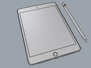 ipad mini 7 9-inch gold 3D Model
