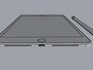 ipad mini 7 9-inch space gray 3D Model