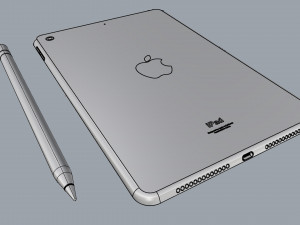 ipad mini 7 9-inch space gray 3D Model