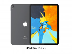 ipad pro 11-inch space gray 3D Модель