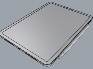 ipad pro 11-inch space gray Model 3D