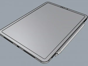ipad pro 11-inch silver 3D Model
