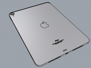 ipad pro 11-inch silver 3D Model