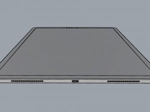ipad pro 12 9-inch silver 3D Модель