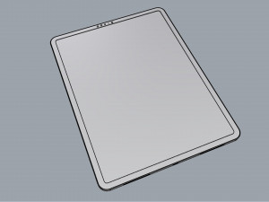 ipad pro 12 9-inch silver 3D Модель