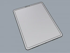 ipad pro 12 9-inch silver 3D Model
