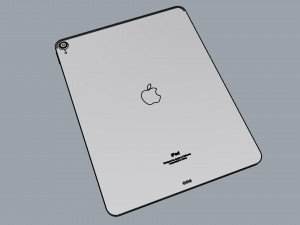 ipad pro 12 9-inch silver 3D Модель