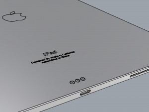 ipad pro 12 9-inch silver 3D Модель