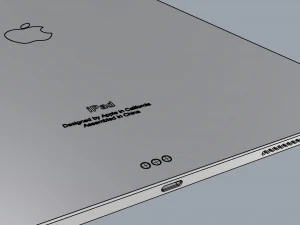 ipad pro 12 9-inch silver 3D Model