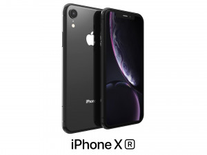 apple iphone xr black Modelo 3D