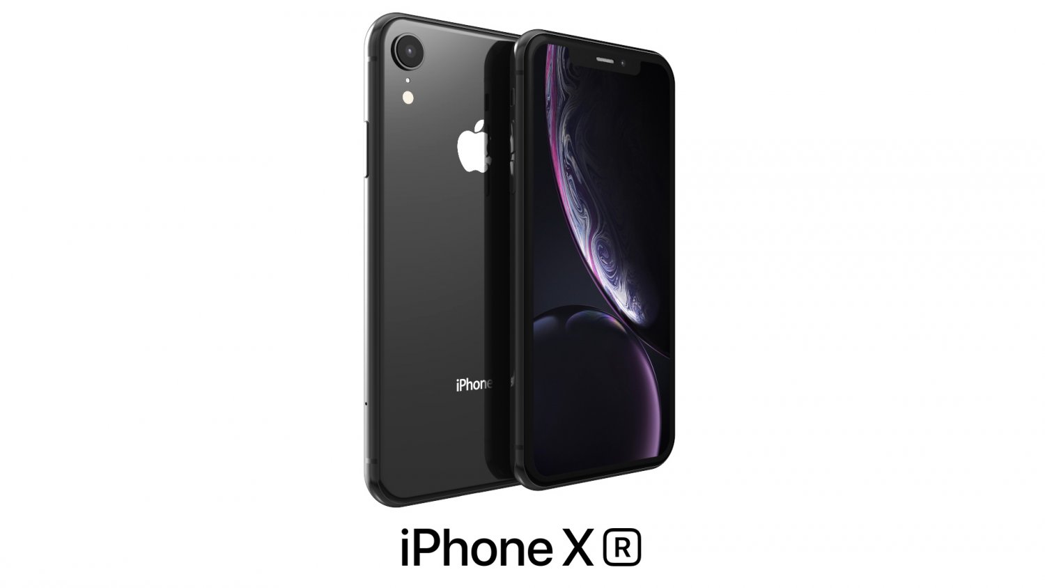 Iphone XR вид сзади черный