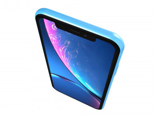 apple iphone xr blue 3D Model