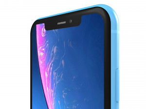 apple iphone xr blue 3D Model