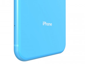 apple iphone xr blue 3D Model