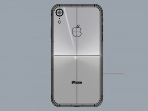 apple iphone xr blue 3D Model