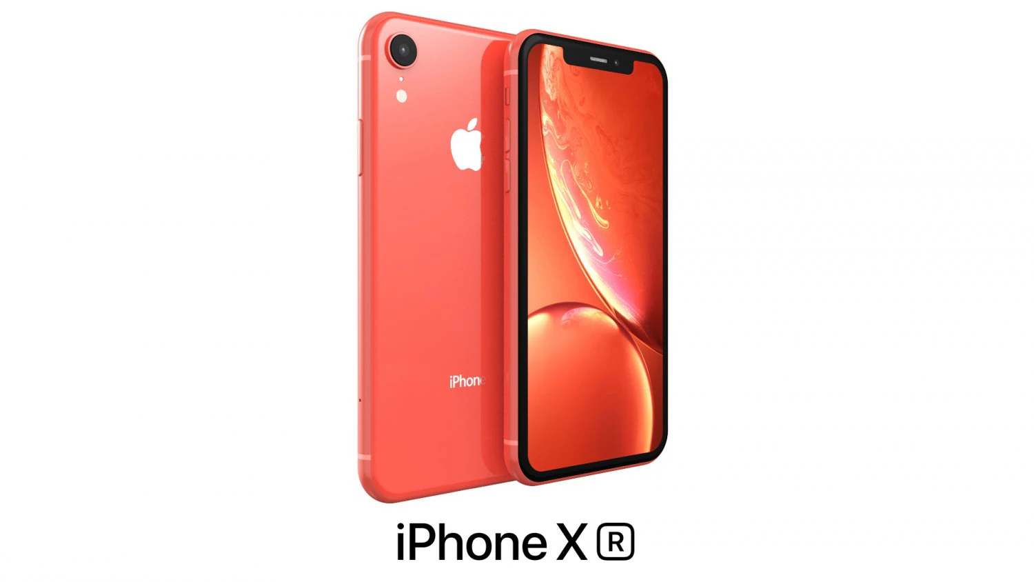 apple iphone xr coral 3D Model .c4d .max .obj .3ds .fbx .stl .blend 