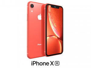 apple iphone xr coral Model 3D