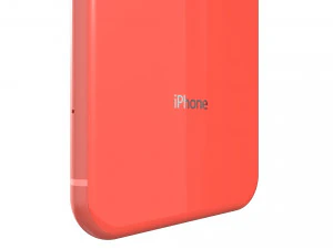 apple iphone xr coral 3D Model