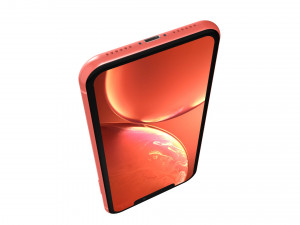 apple iphone xr coral Model 3D