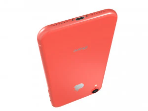 apple iphone xr coral 3D Model