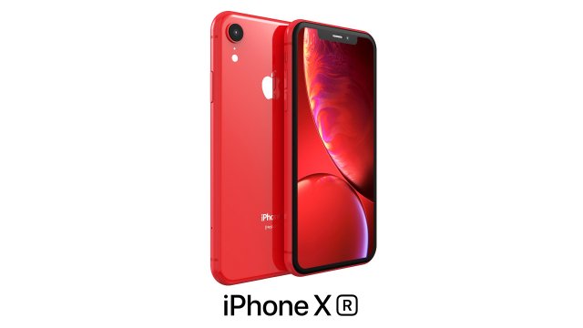 apple iphone xr red 3D Модель .c4d .max .obj .3ds .fbx .stl .blend 