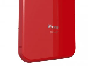 apple iphone xr red 3D Model