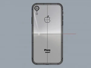 apple iphone xr red 3D Model
