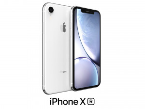 apple iphone xr white Modelo 3D