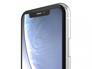 apple iphone xr white Model 3D