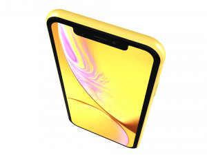 apple iphone xr yellow 3D Model