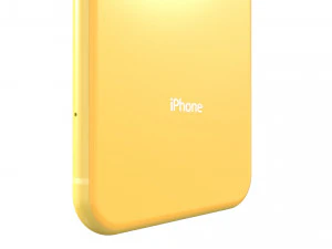 apple iphone xr yellow 3D Model