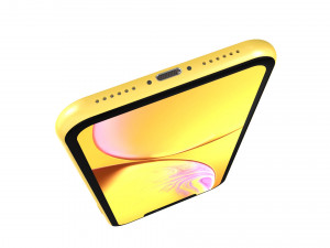 apple iphone xr yellow 3D Model