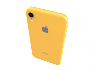 apple iphone xr yellow 3D Model
