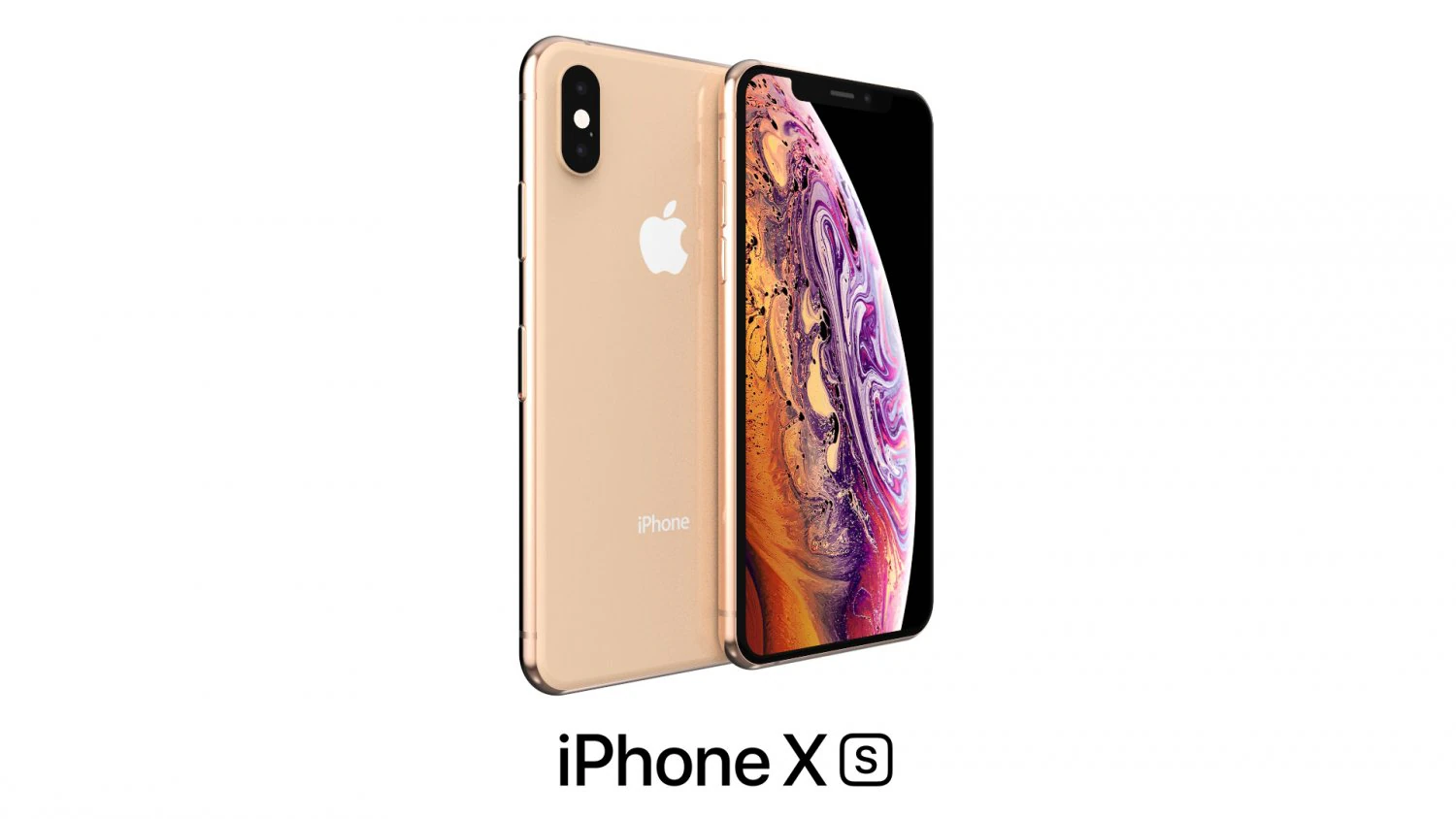apple iphone xs gold 3D Model .c4d .max .obj .3ds .fbx .stl .blend