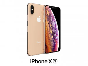 apple iphone xs oro Modello 3D