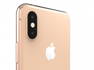 apple iphone xs gold 3D Model
