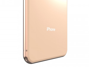 apple iphone xs gold 3D Model