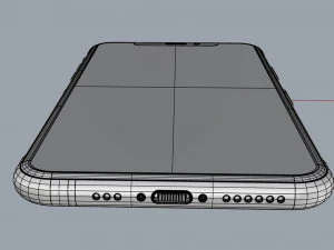 apple iphone xs gold 3D Model