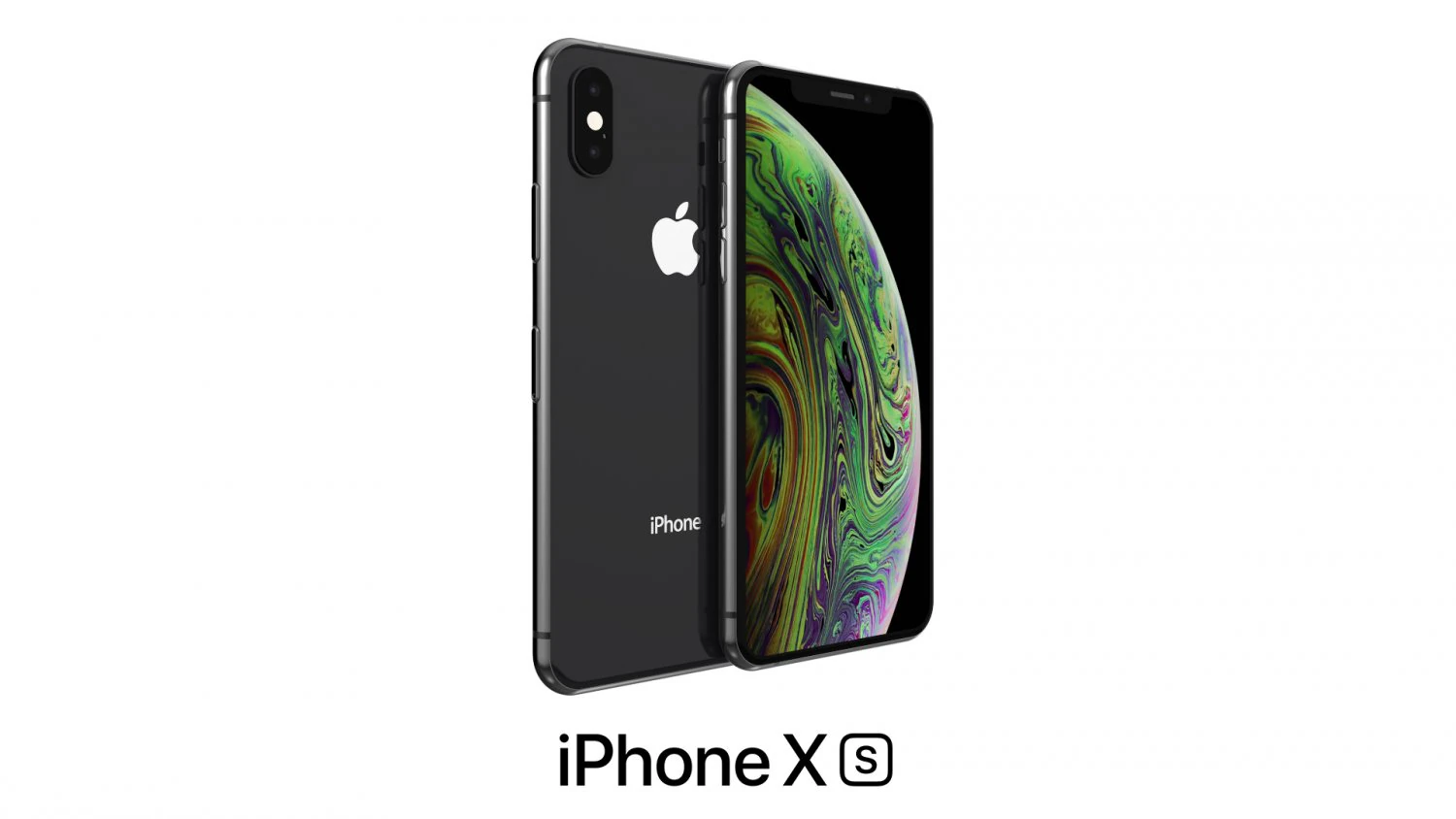 apple iphone xs spacial grey 3D Model .c4d .max .obj .3ds .fbx .stl .blend