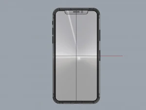 apple iphone xs spacial grey 3D Model