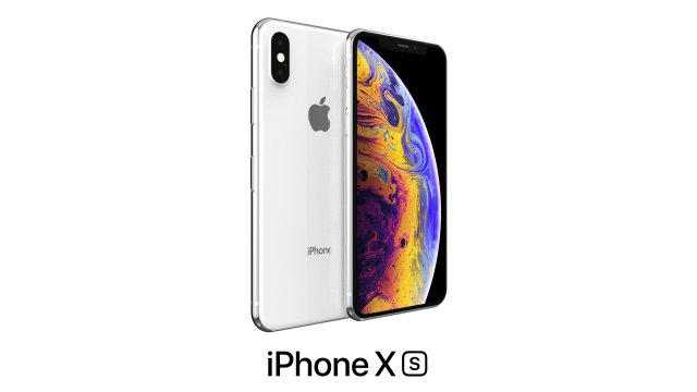 apple iphone xs white Model 3D .c4d .max .obj .3ds .fbx .stl .blend