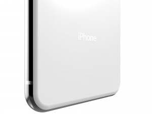 apple iphone xs white Model 3D