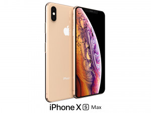 apple iphone xs max gold Modelo 3D