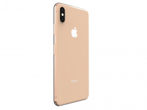 apple iphone xs max gold 3D Model