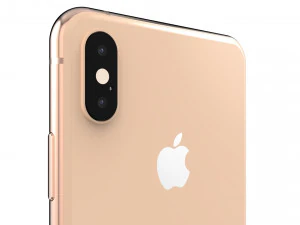 apple iphone xs max gold 3D Model