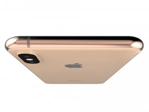 apple iphone xs max gold 3D Model