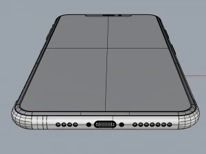 apple iphone xs max white 3D Model
